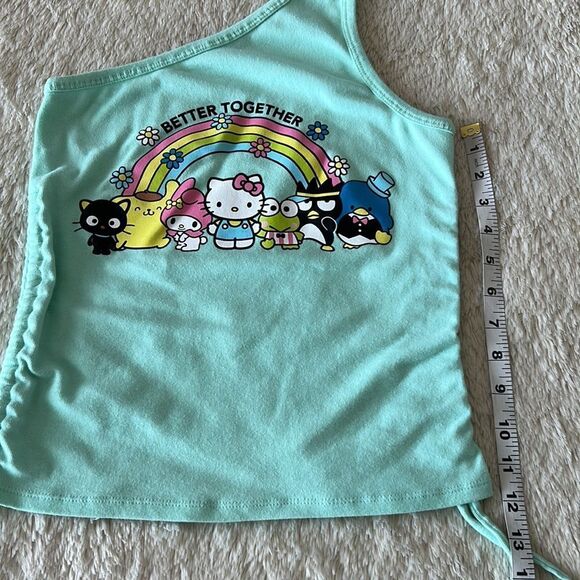 Hello Kitty and friends one shoulder top size medium - Picture 15 of 16
